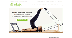 Desktop Screenshot of inhabitpilates.com