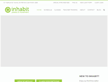 Tablet Screenshot of inhabitpilates.com
